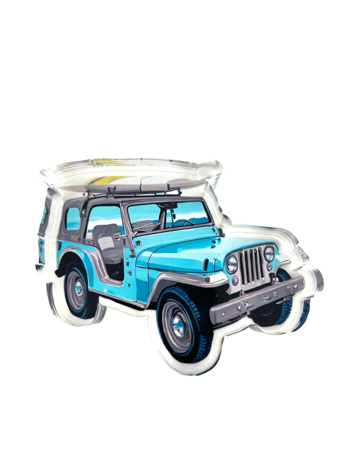 Acrylic Napkin Weight, Jeep - 3