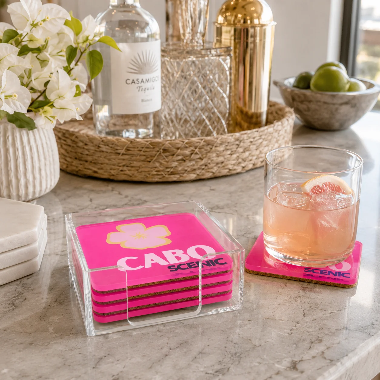 Acrylic Coaster, Cabo - 2