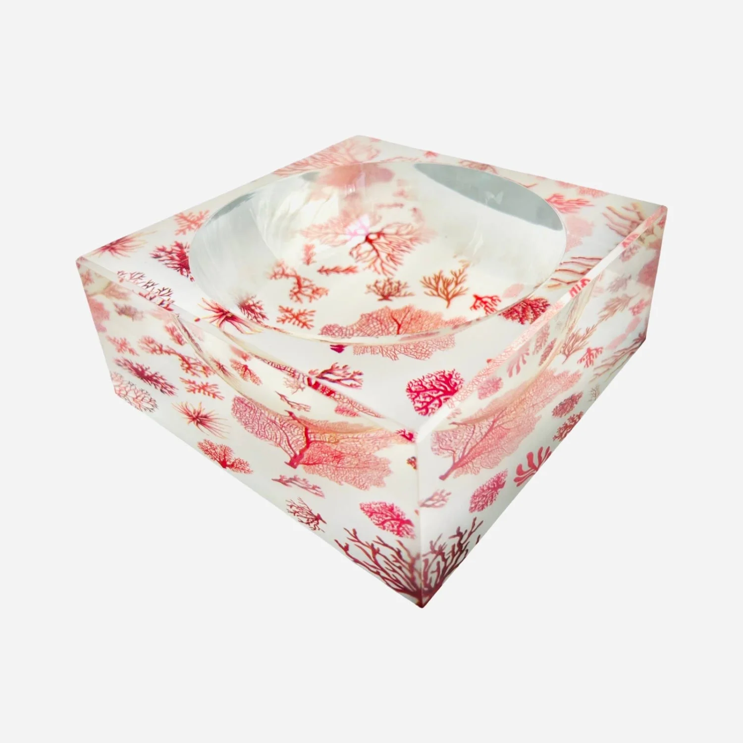 Acrylic Bowl, Aura Coral - 3
