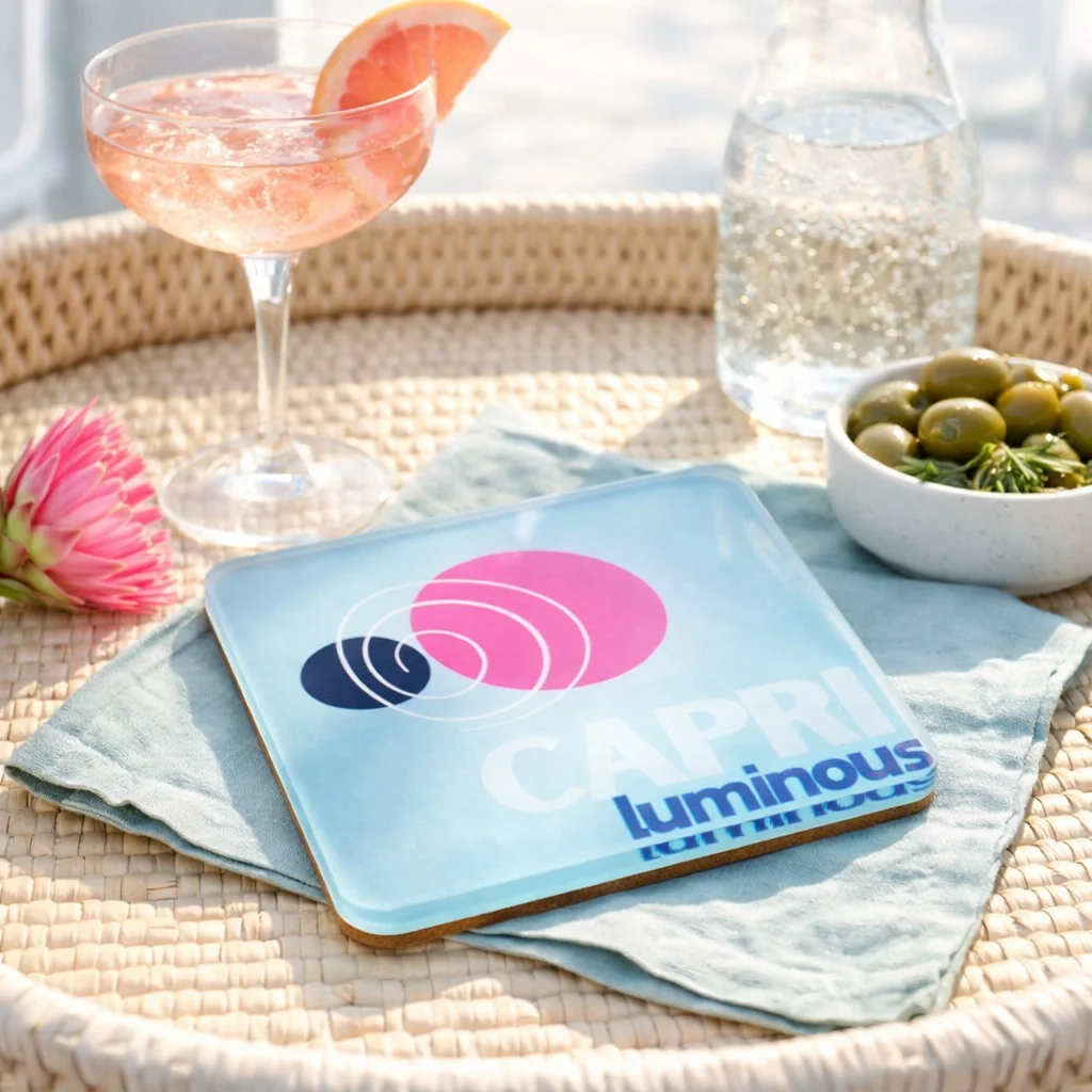 Acrylic Bon Voyage Coaster, Capri - 5