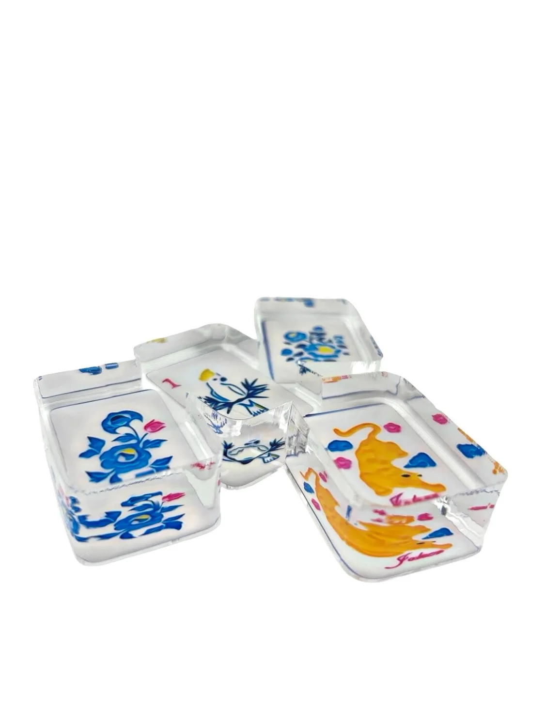 Acrylic Napkin Weight, Mahjong 2 - 3