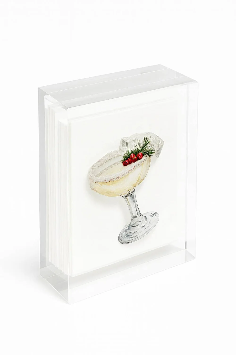 Acrylic Napkin Weight, Festive Cocktail - 5