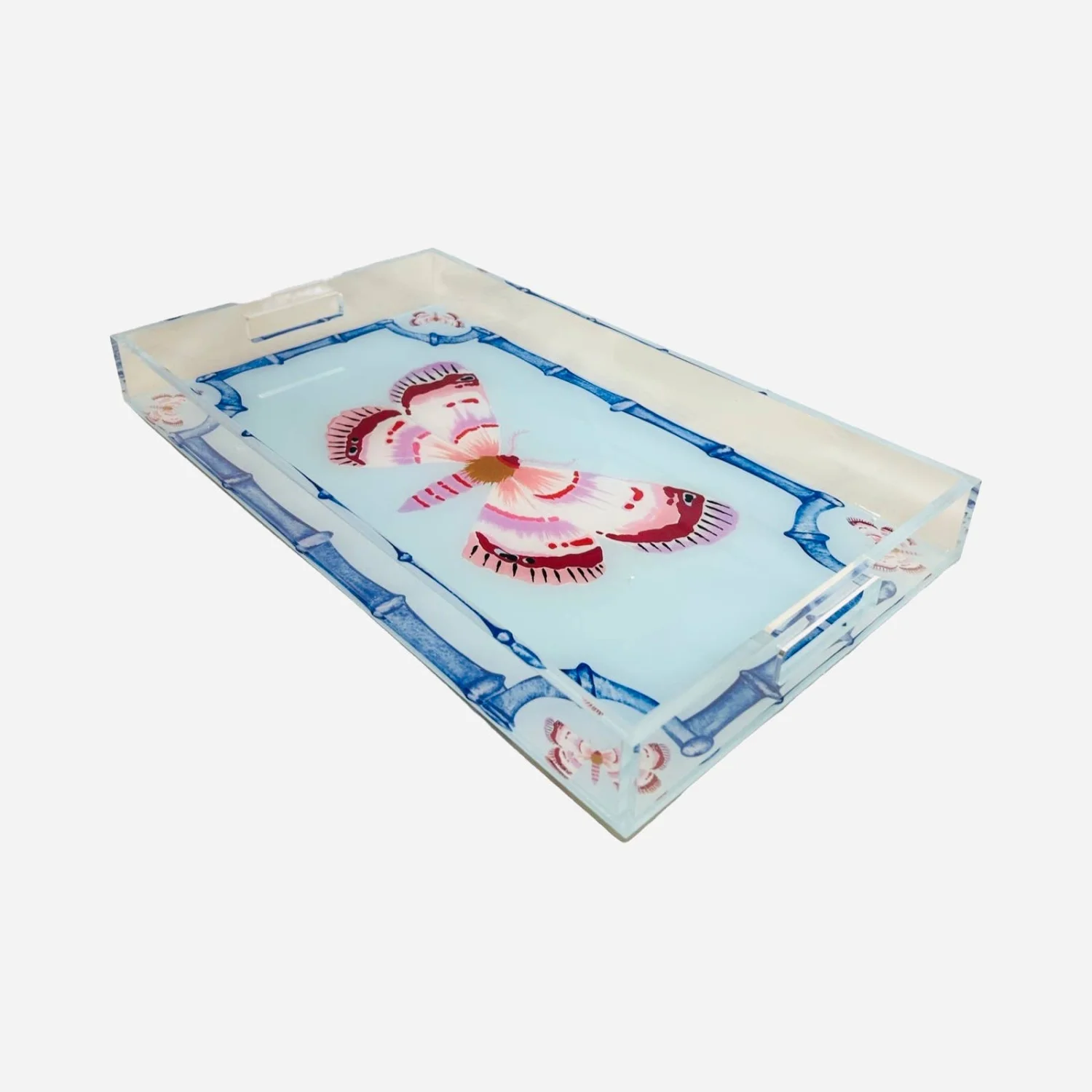 Acrylic Tray, Bamboo Butterfly - 3