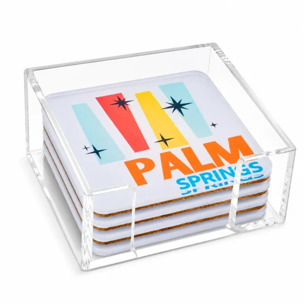 Acrylic Coaster, Palm Springs
