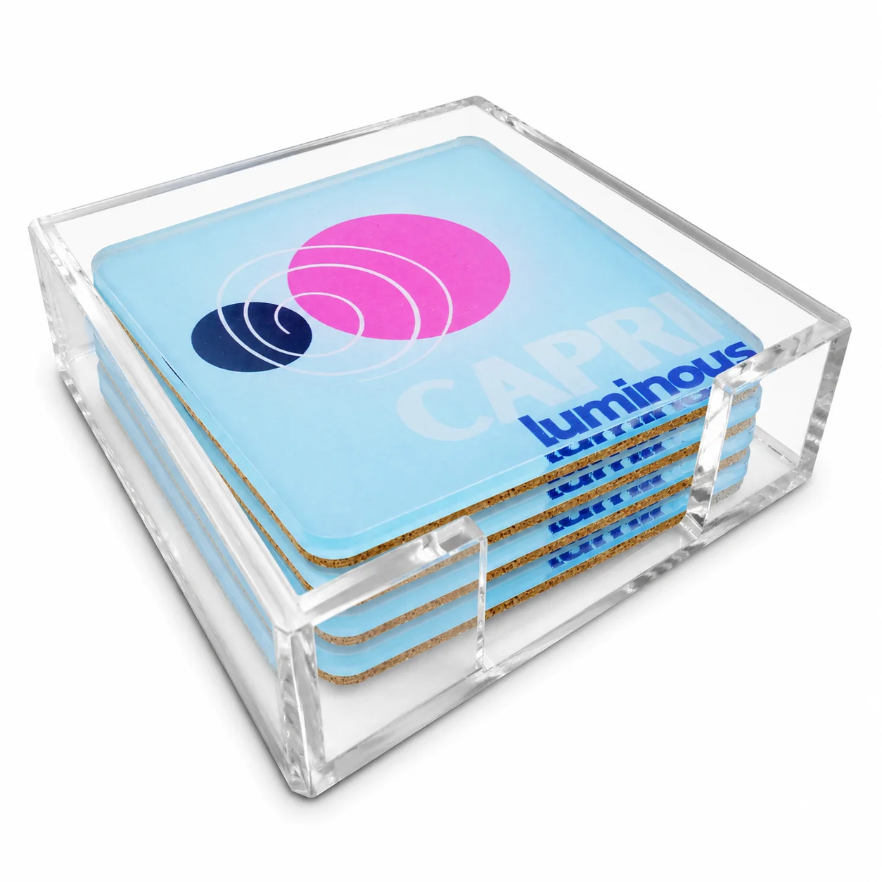 Acrylic Bon Voyage Coaster, Capri