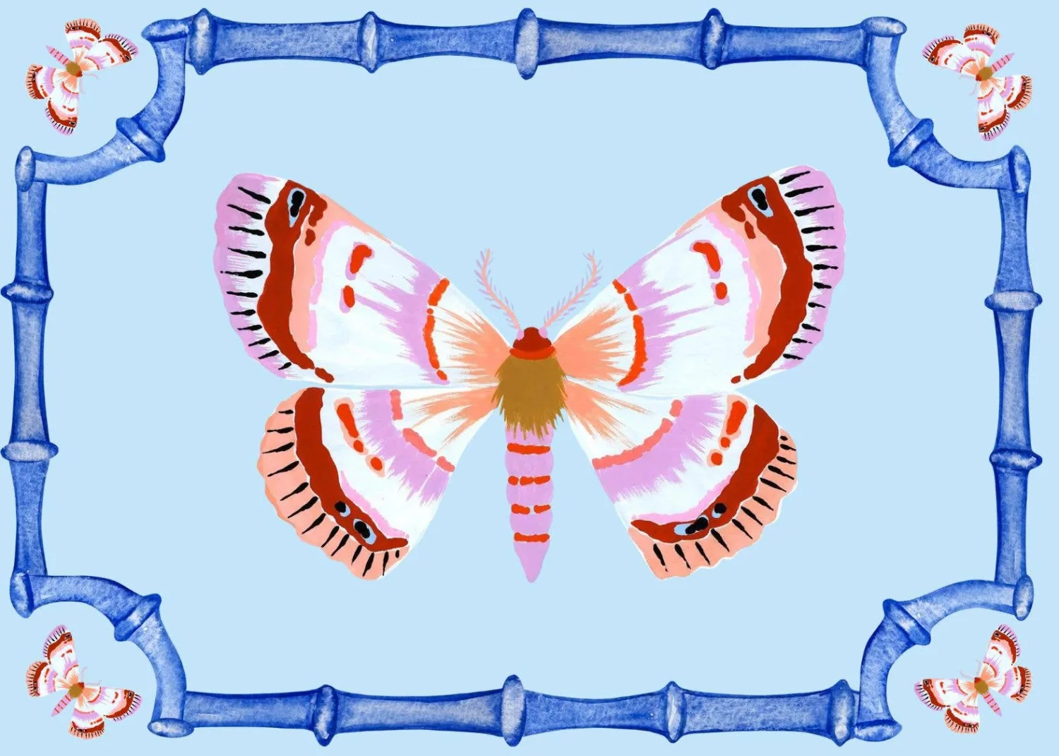 Acrylic Tray, Bamboo Butterfly - 2