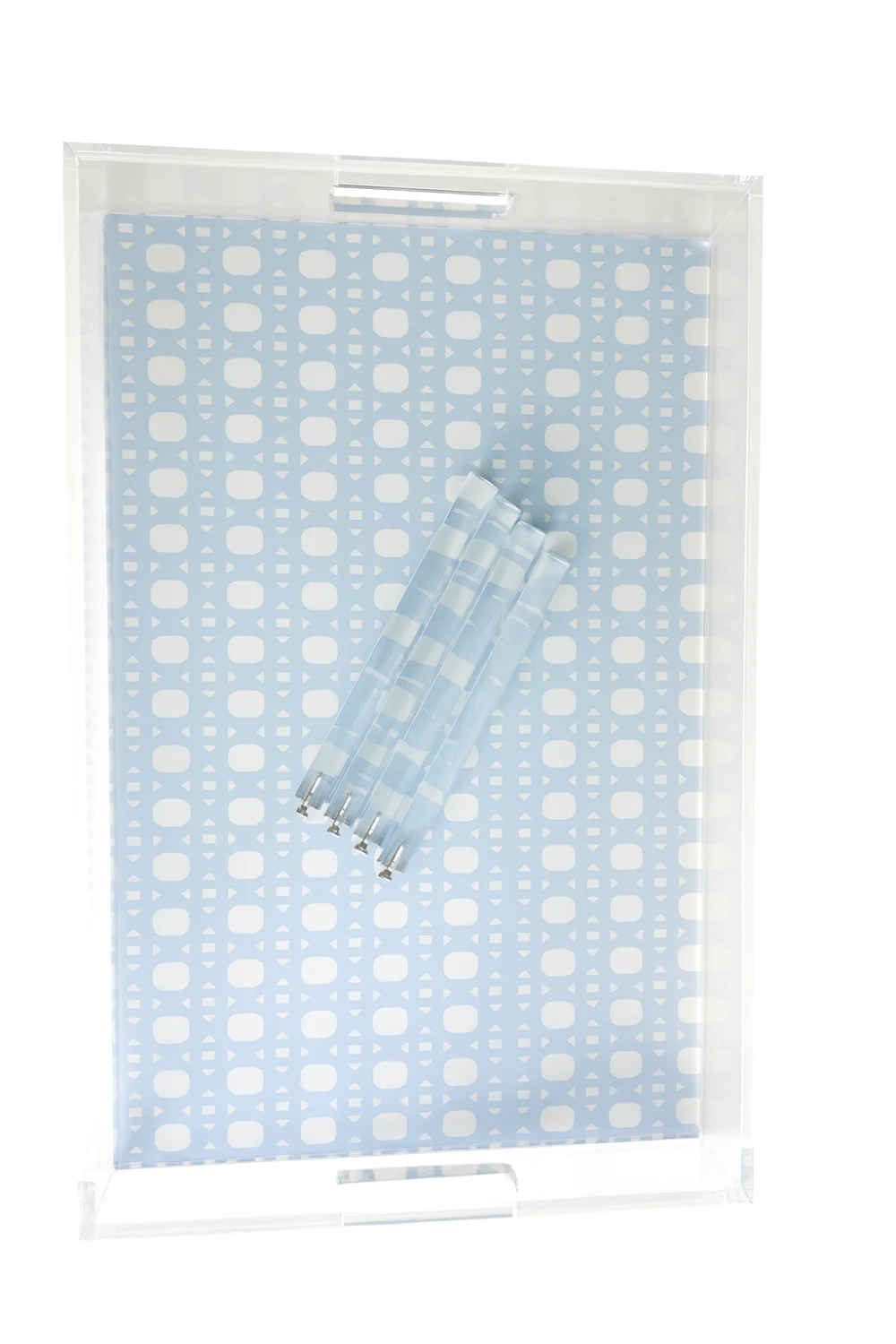 Bagel Charcuterie Tray, Blue Lattice - 5