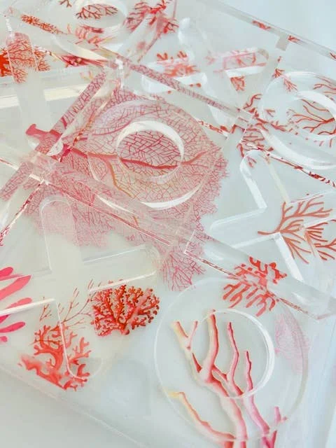 Game, Tic Tac Toe, Coral - 6