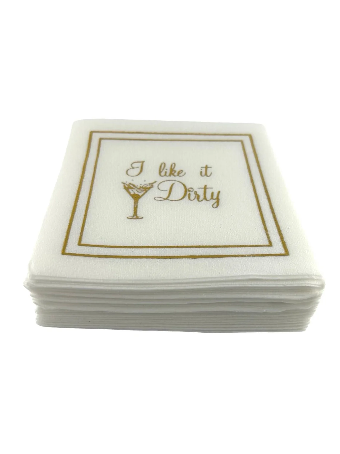 Linen-Feel Cocktail Napkins, Dirty - 3