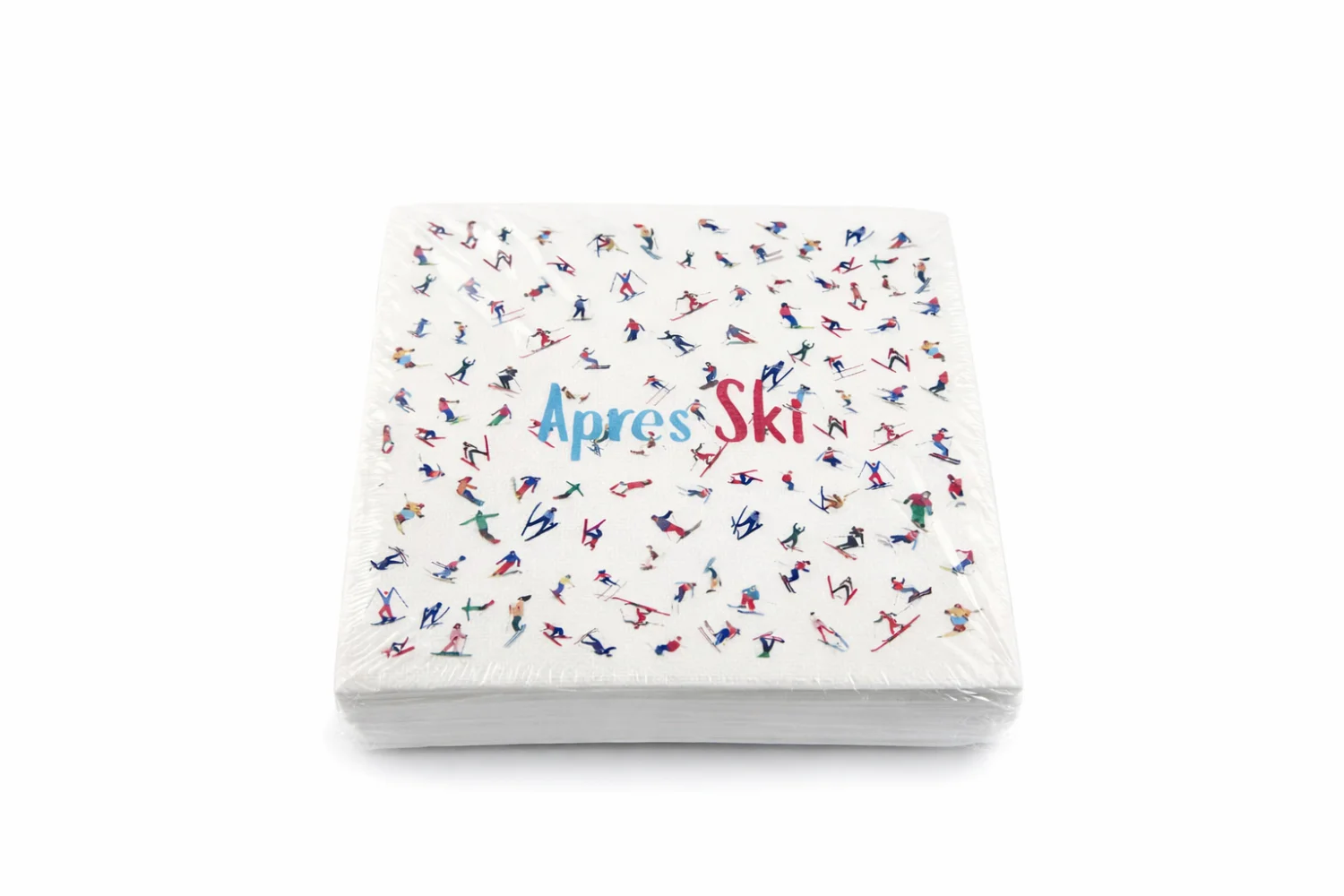 Linen-Feel Cocktail Napkins, Apres Ski - 7