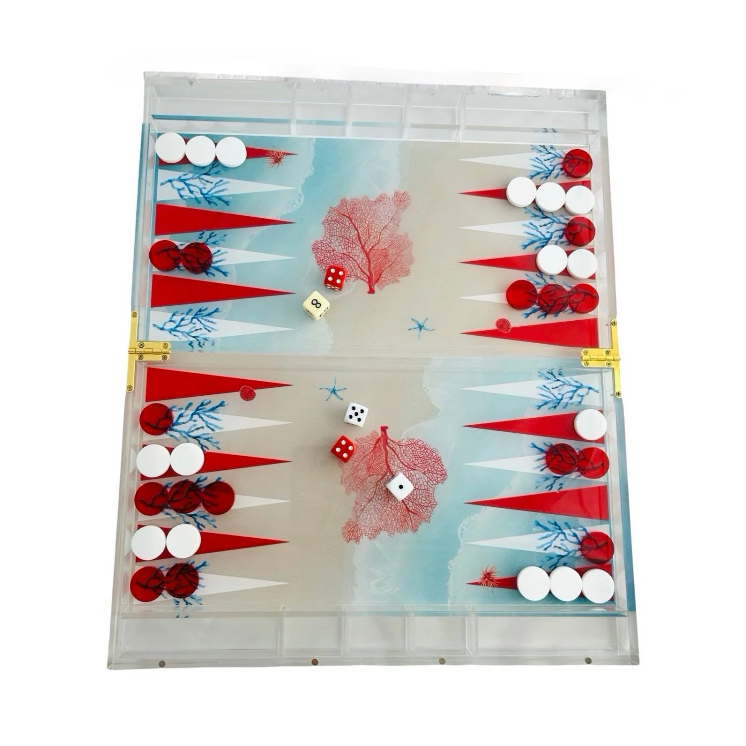 Game, Backgammon, Coral - 4