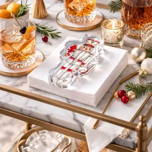 Acrylic Napkin Weight, Nutcracker - 2