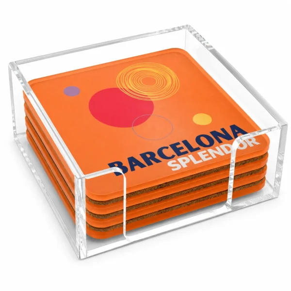 Acrylic Coaster, Barcelona