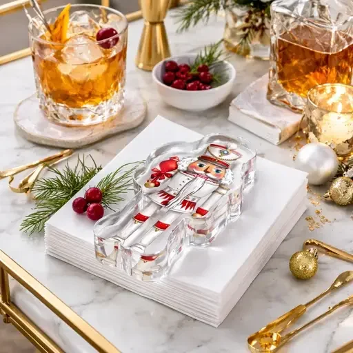 Acrylic Napkin Weight, Nutcracker - 3
