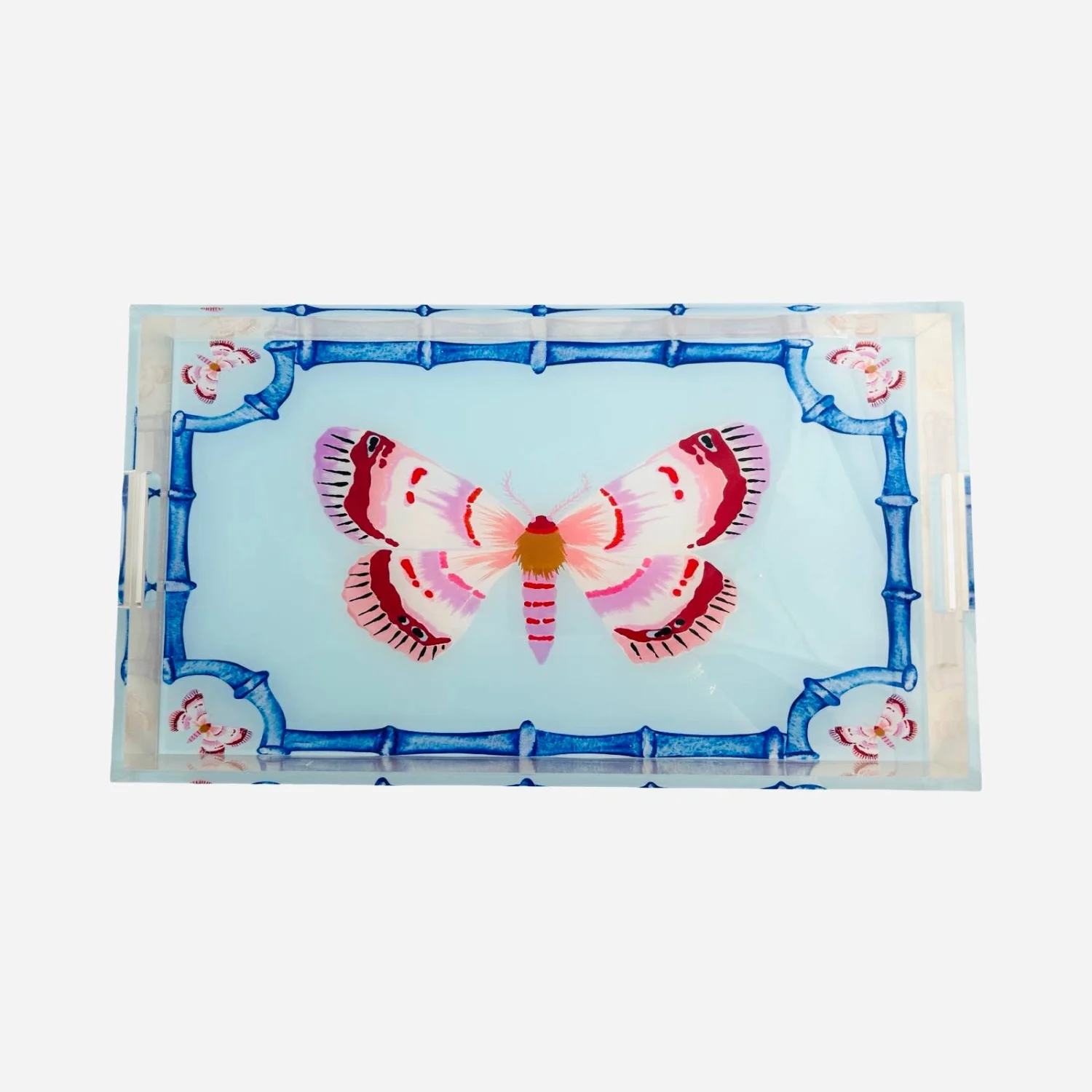Acrylic Tray, Bamboo Butterfly - 4