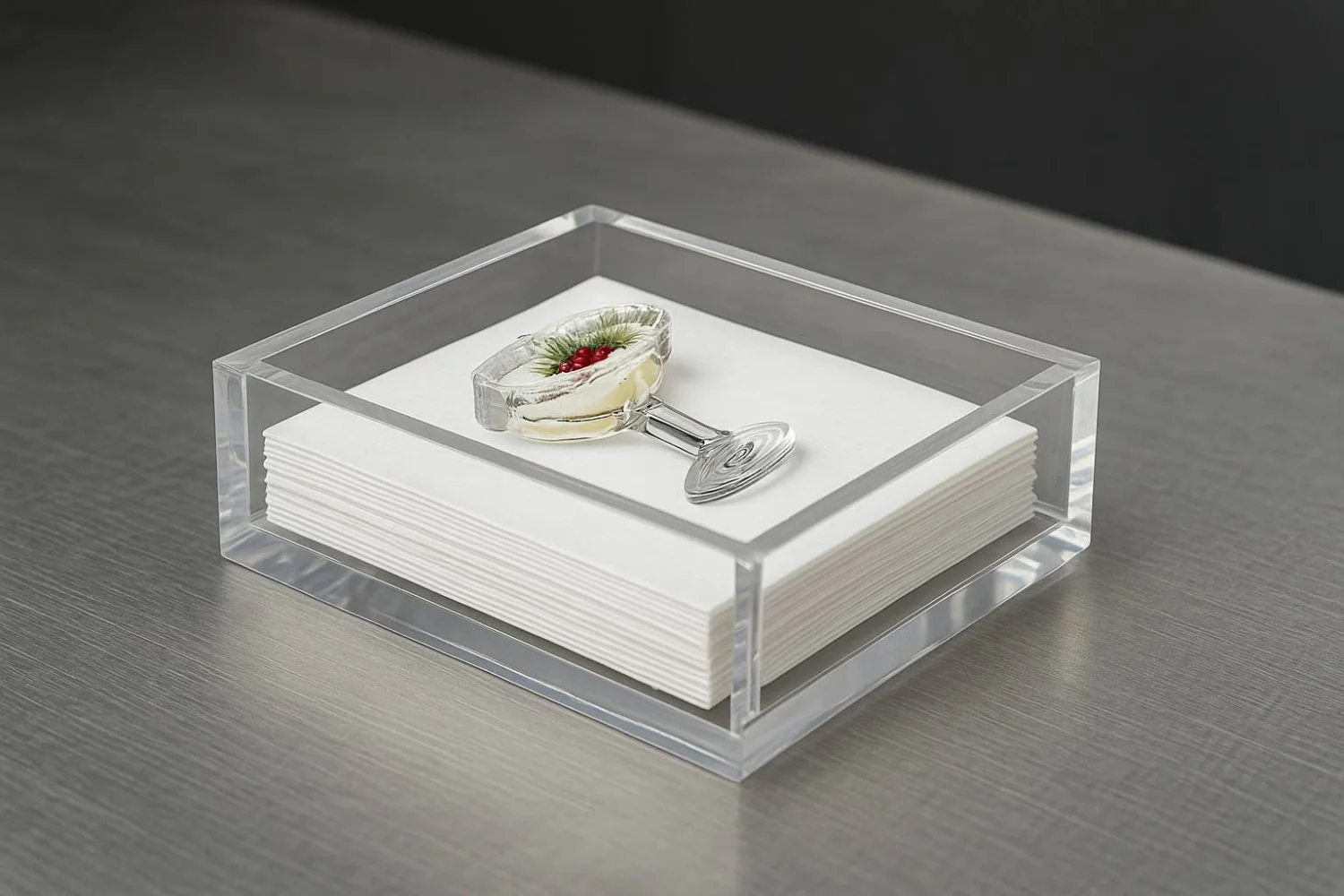 Acrylic Napkin Weight, Festive Cocktail - 4