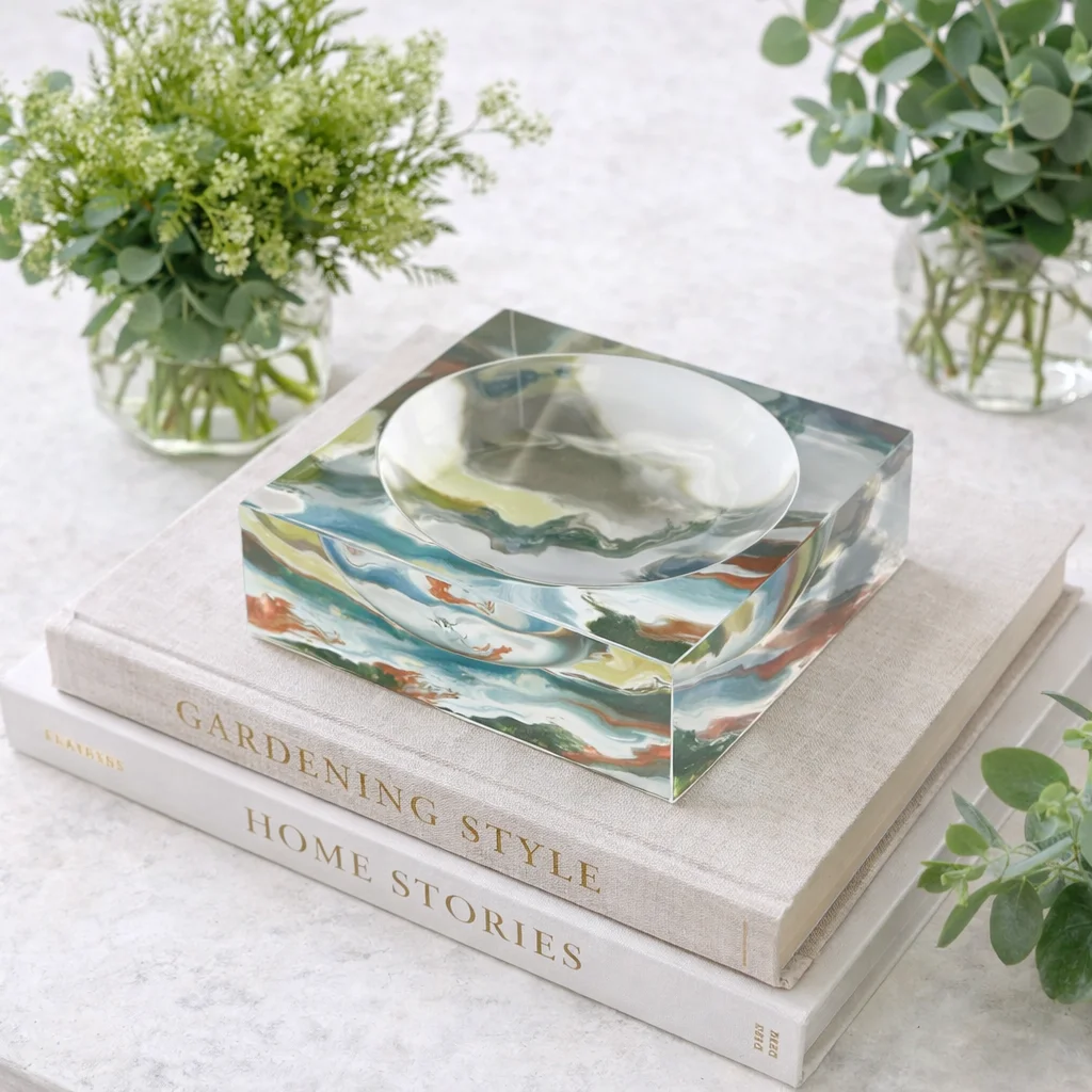 Petit Acrylic Bowl, Waves