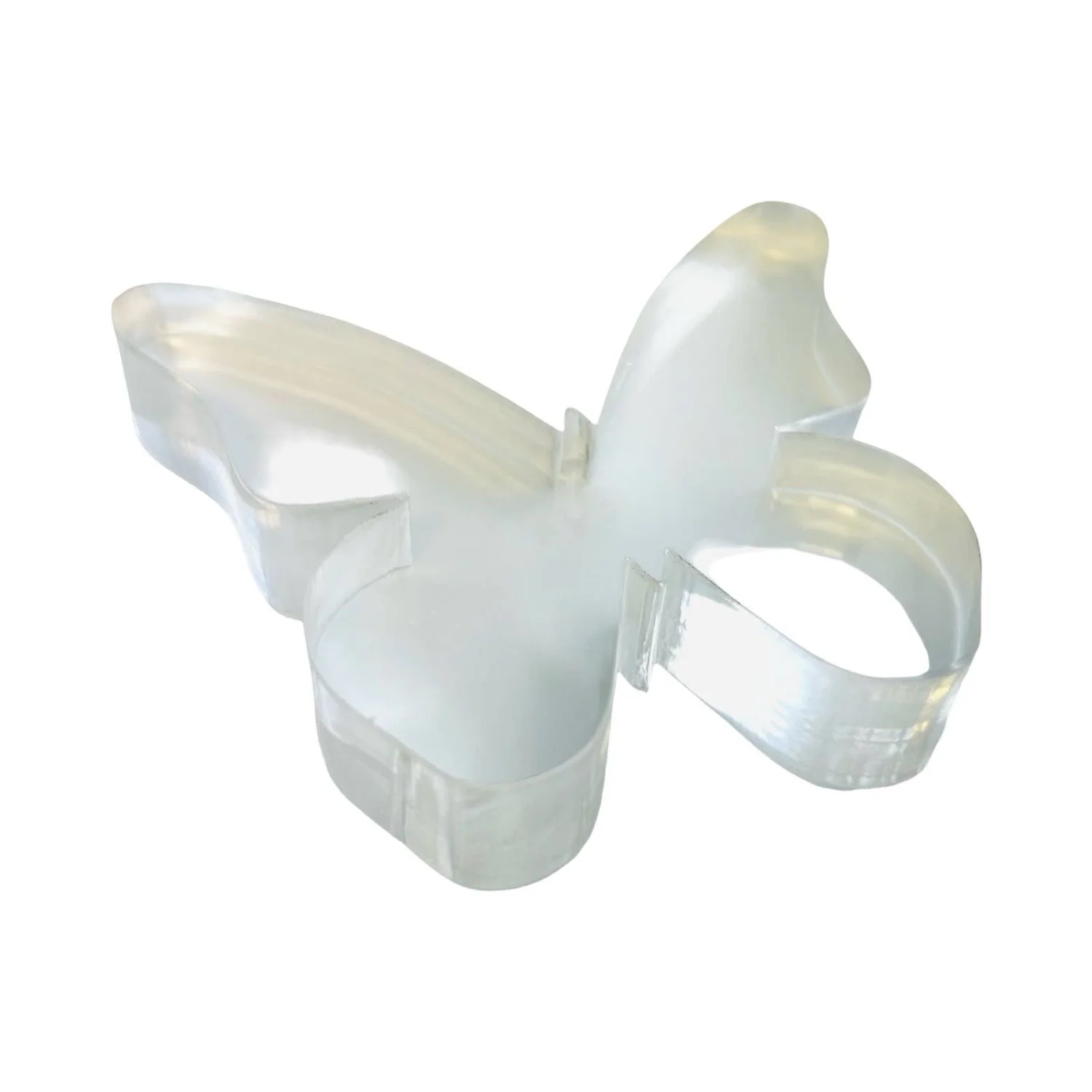 Acrylic Napkin Weight, Clear Butterfly - 4