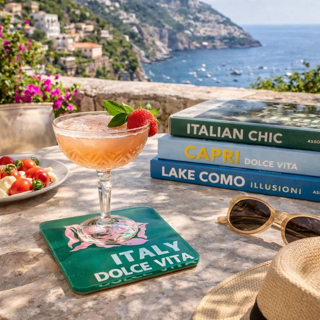 Acrylic Bon Voyage Coaster, Italy - 5