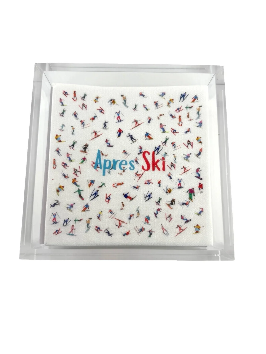 Linen-Feel Cocktail Napkins, Apres Ski - 9