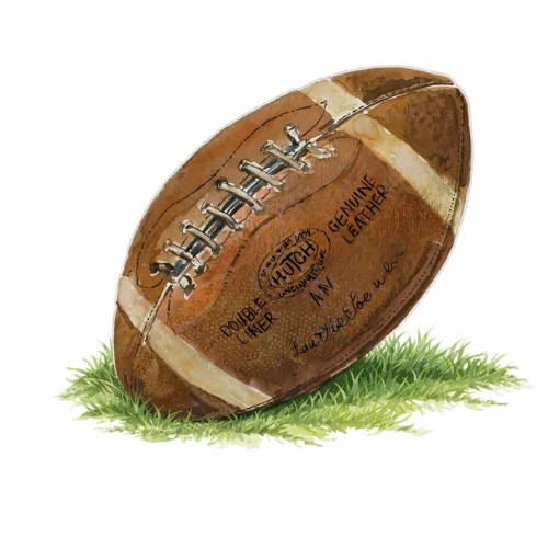 Acrylic Napkin Weight, Football - 3