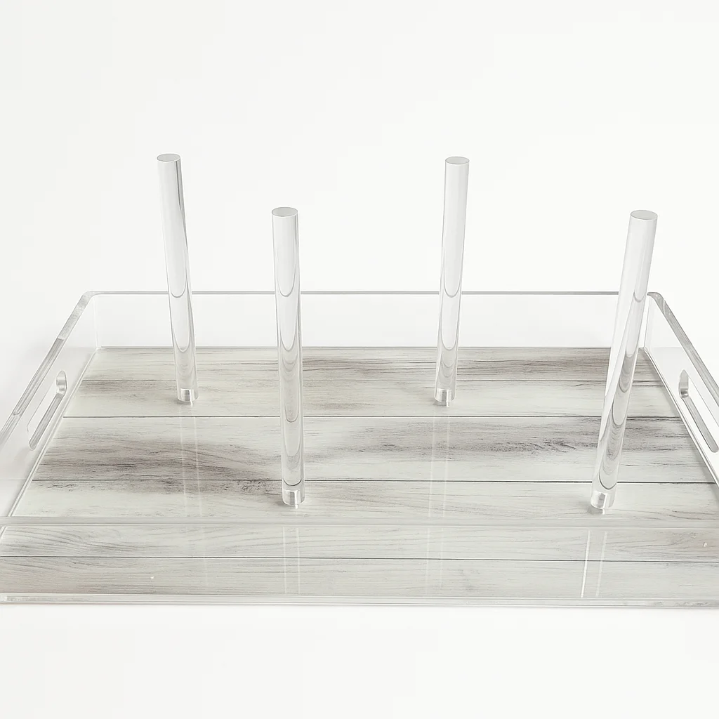Bagel Charcuterie Tray, White Wood - 3