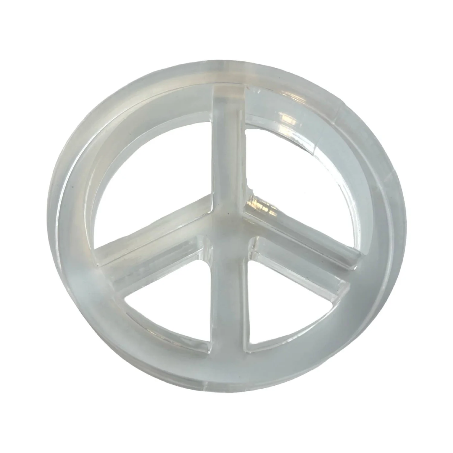 Acrylic Napkin Weight, Clear Peace - 3