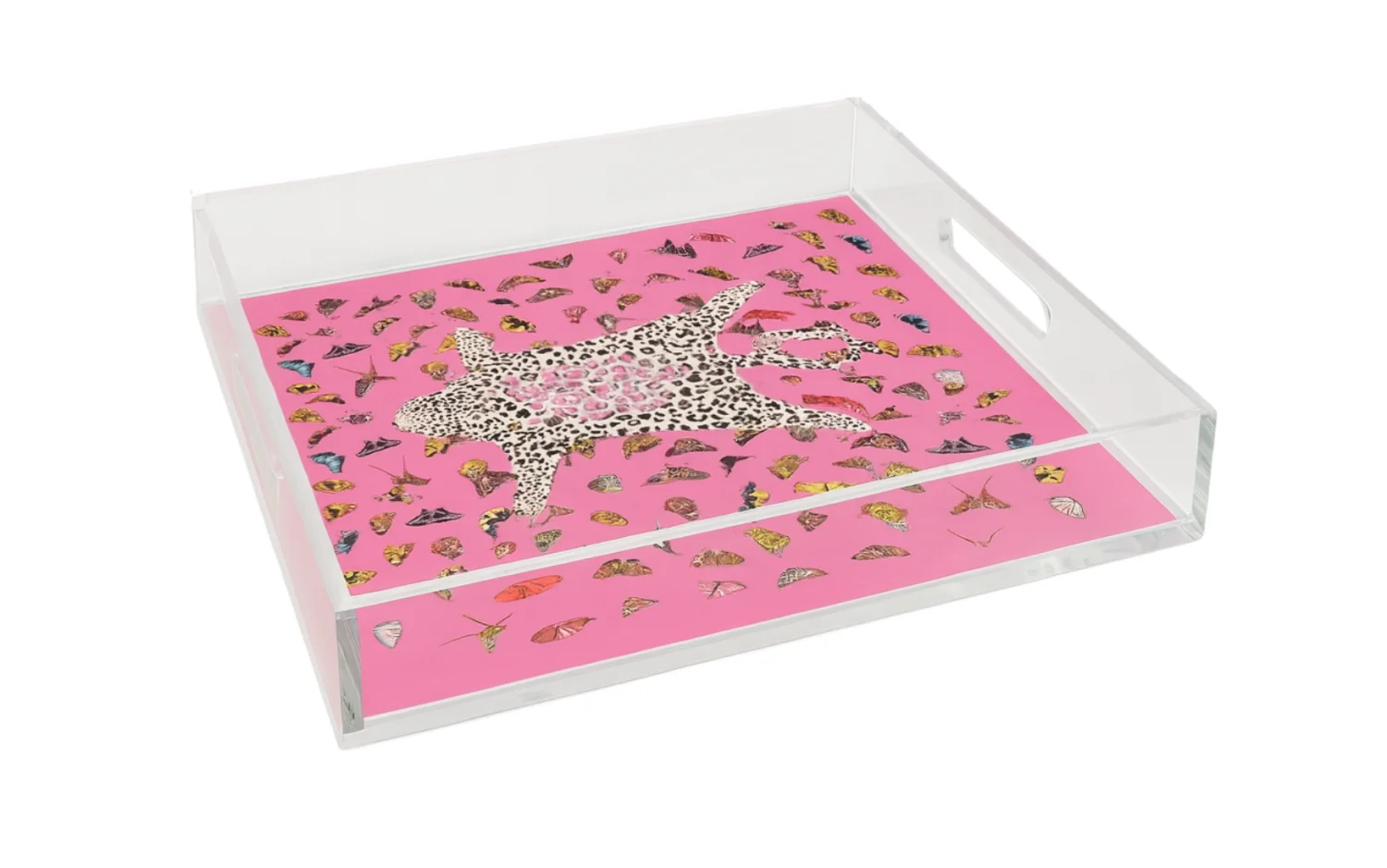 Acrylic Display Tray, White Tiger Print - 2