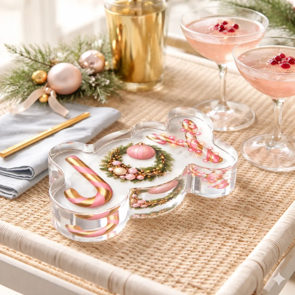 Acrylic Napkin Weight, JOY