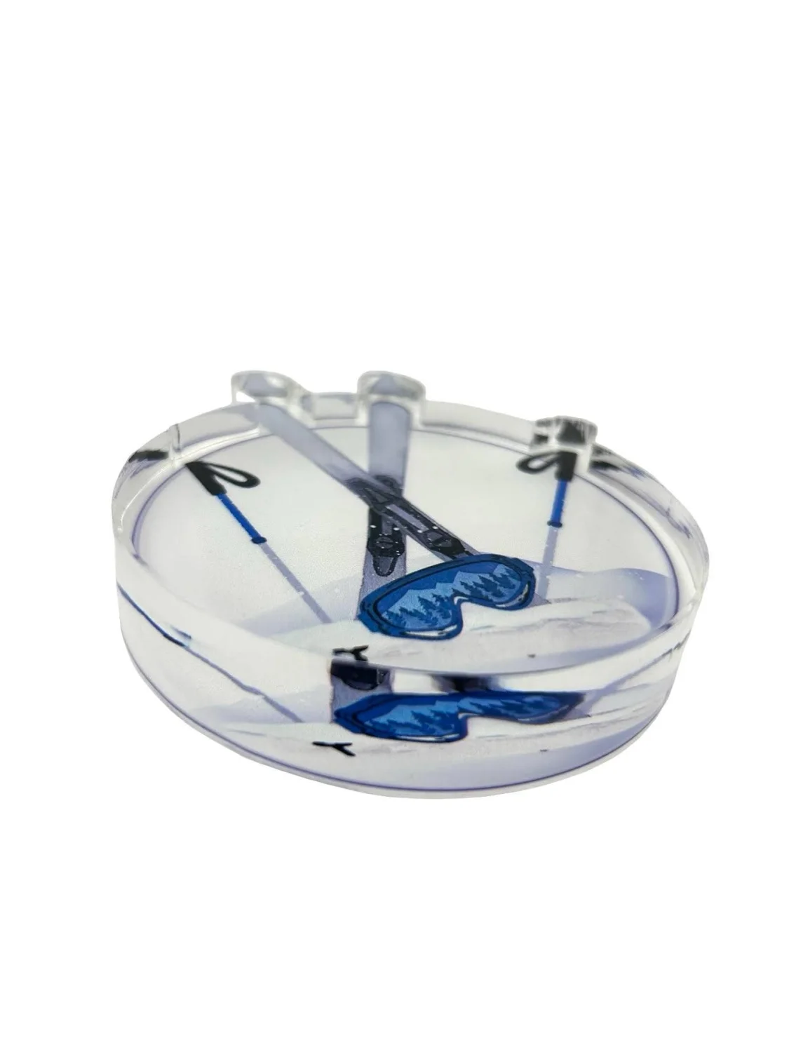 Acrylic Napkin Weight, Ski - 4