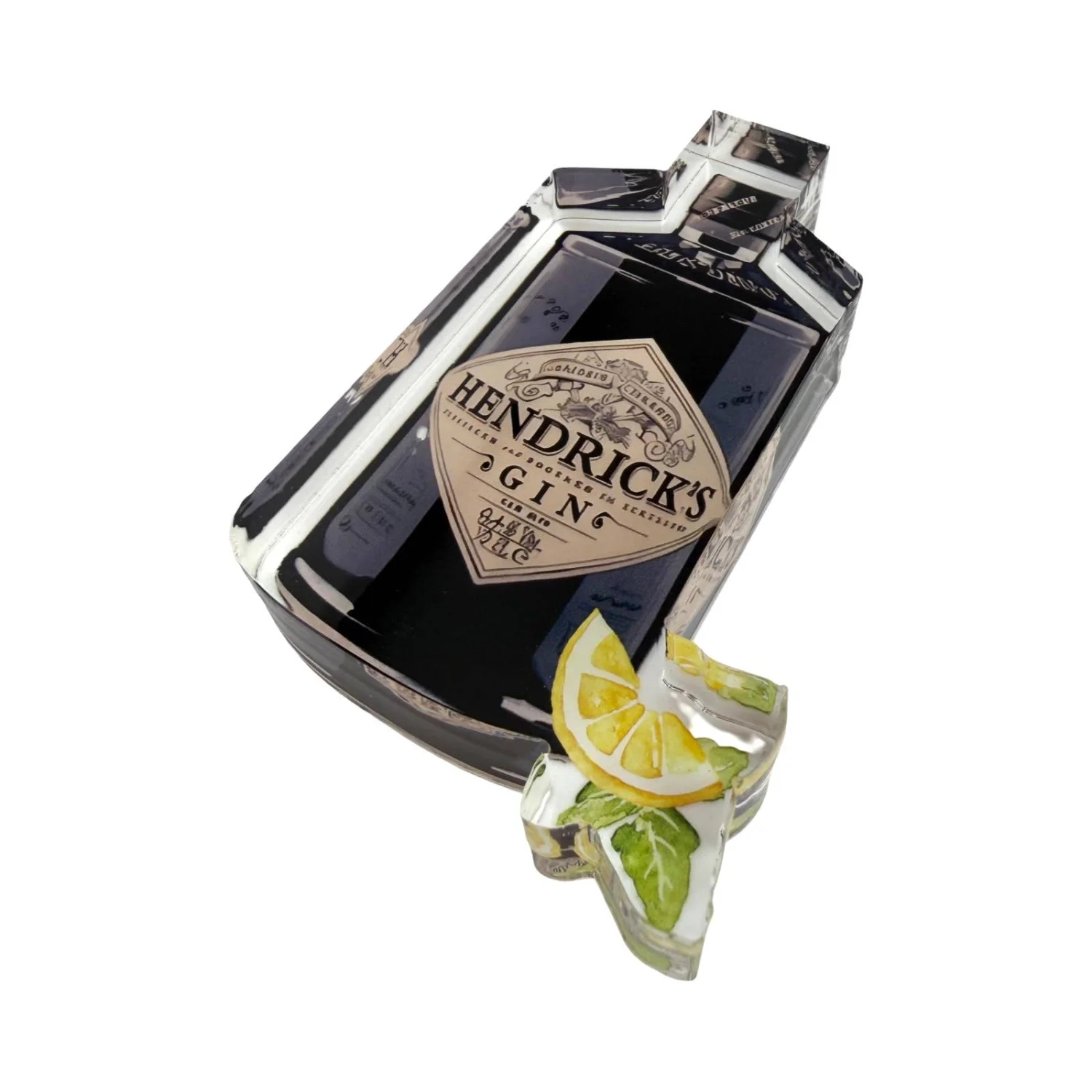 Acrylic Napkin Weight, Lemon Cocktail - 6