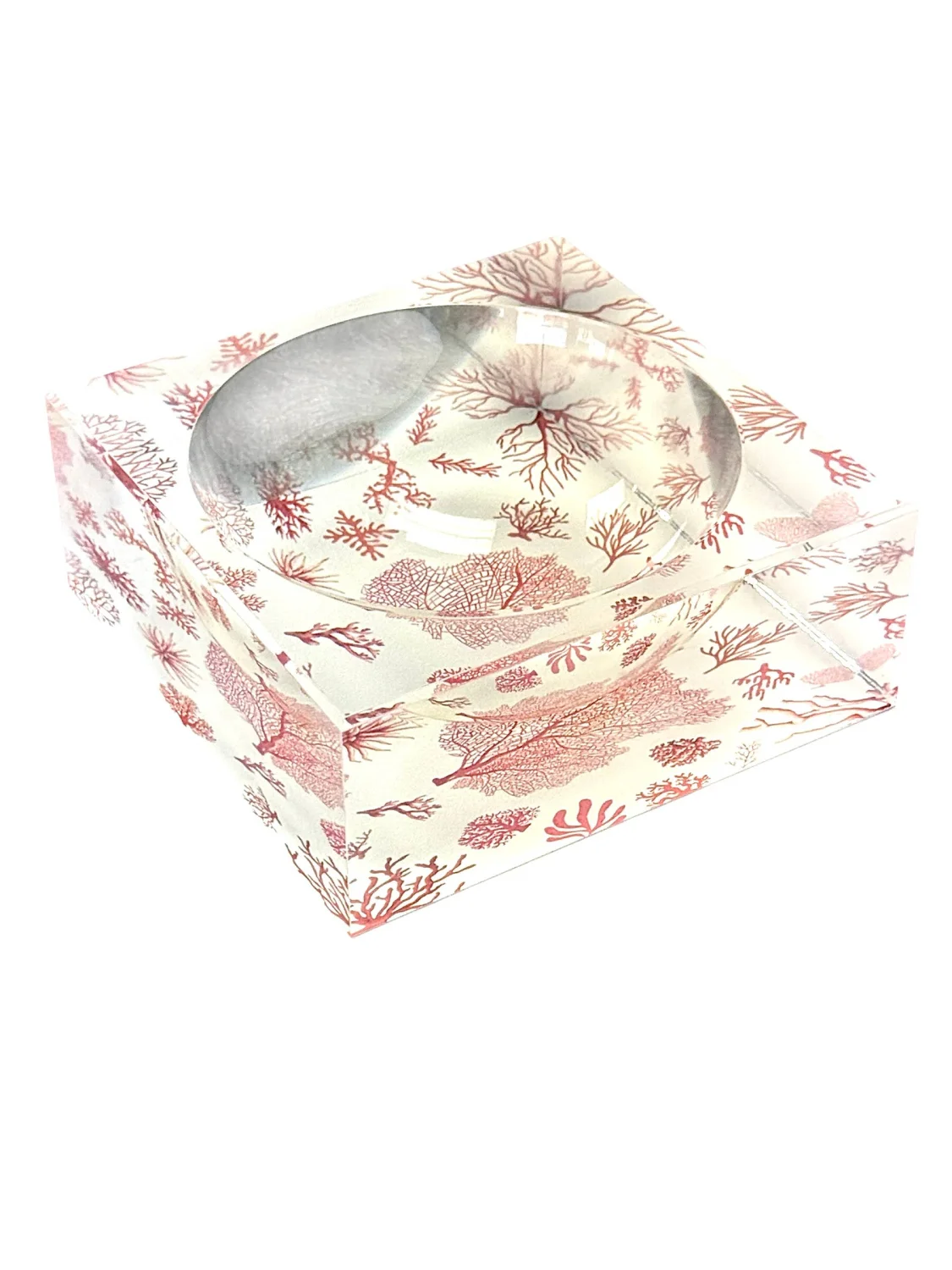 Acrylic Bowl, Aura Coral - 8