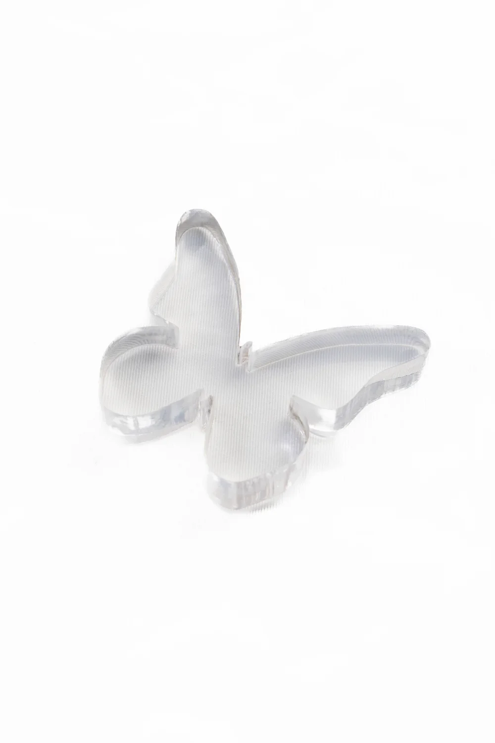 Acrylic Napkin Weight, Clear Butterfly - 5