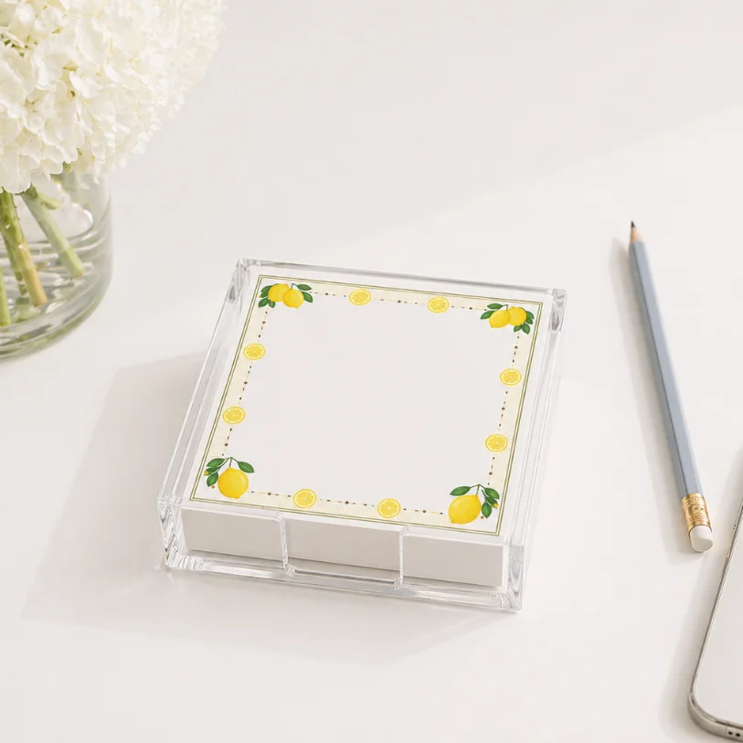 Notepad in Acrylic Holder, Dolce Vita - 4