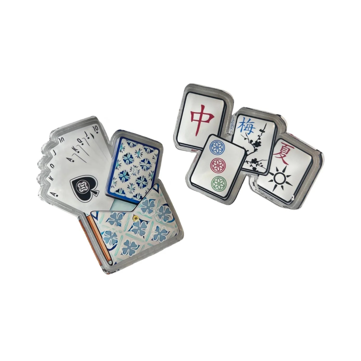 Acrylic Napkin Weight, Card Game - 4