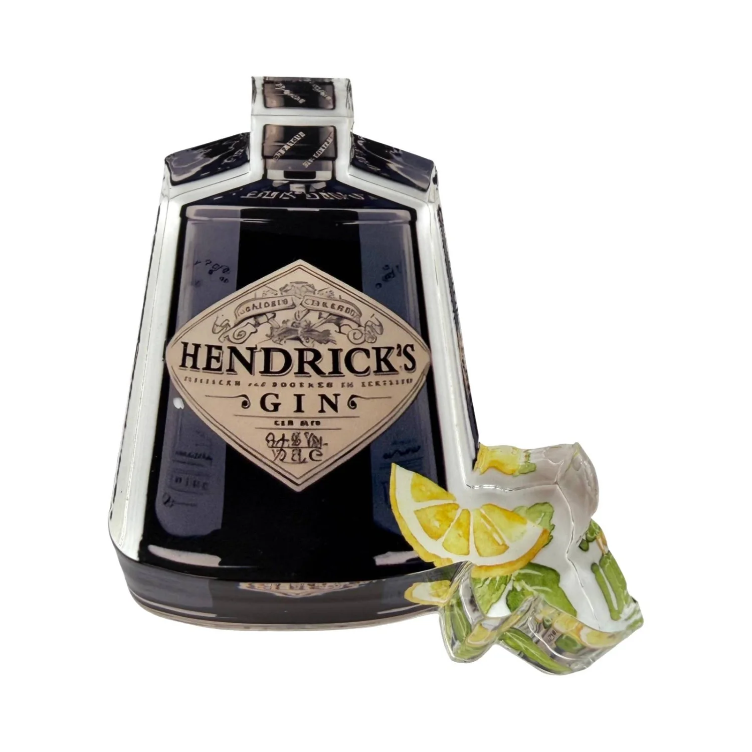Acrylic Napkin Weight, Lemon Cocktail - 5