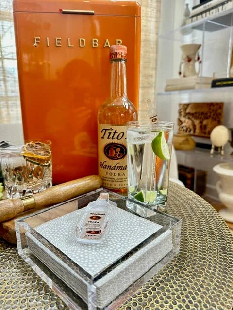 Acrylic Napkin Weight, Vodka - 5
