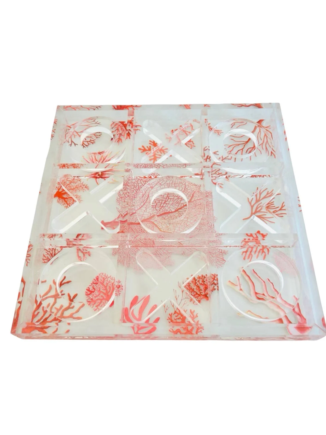 Game, Tic Tac Toe, Coral - 2