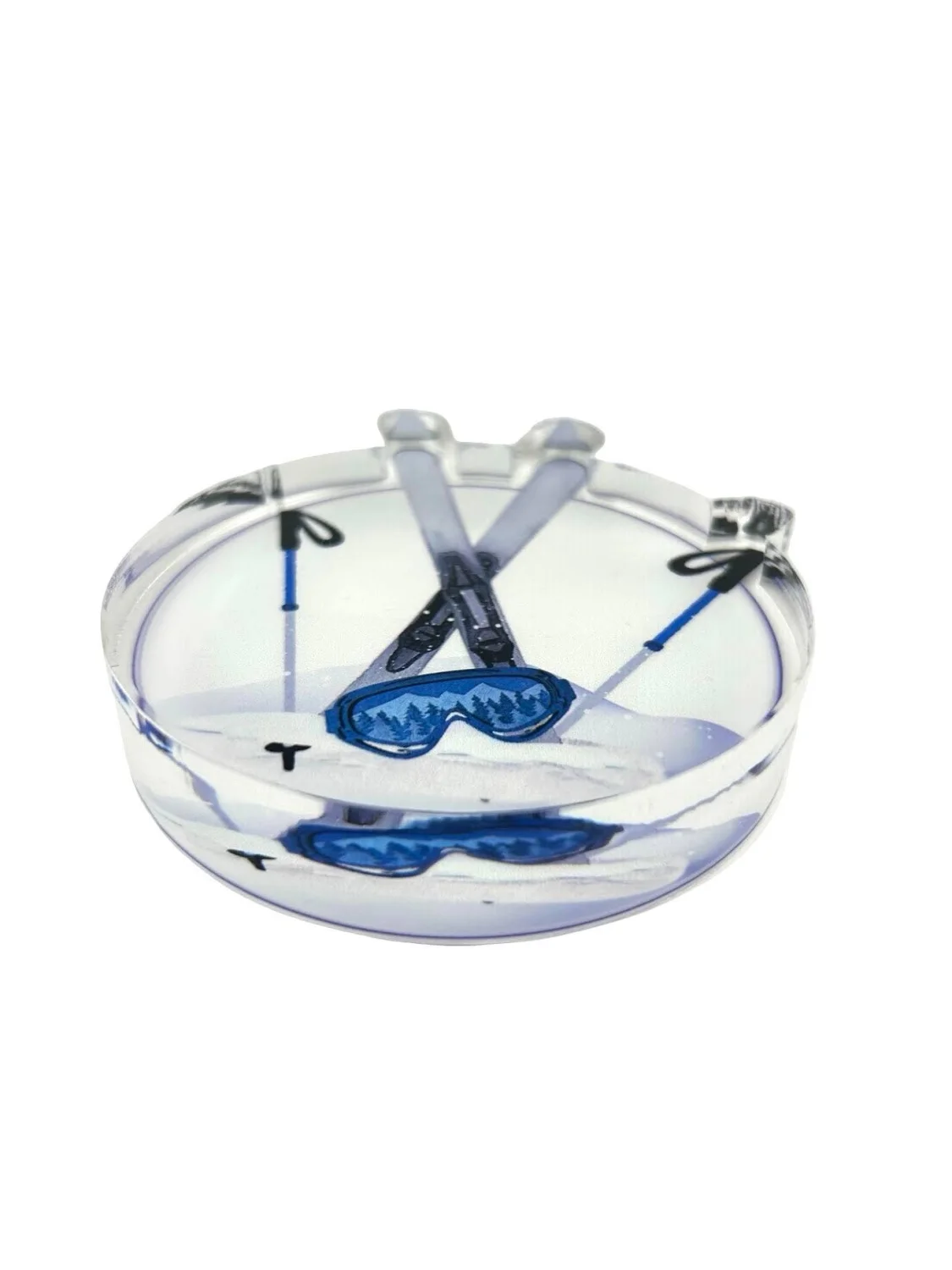 Acrylic Napkin Weight, Ski - 3