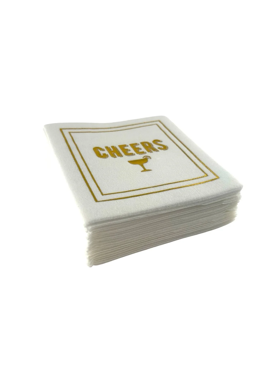 Linen-Feel Cocktail Napkins, Cheers - 7